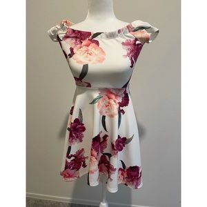 Off shoulder white dress